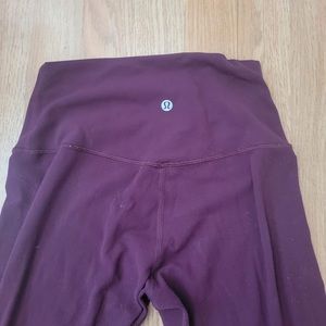 Lululemon 28” align legging deep ruby